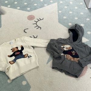 2 polo Ralph Lauren sweaters size 24 months